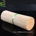 Brocheta de bambú orgánico natural fuertes palitos afilados resistentes